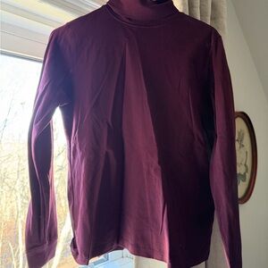 L.L. Bean Deep Burgundy Turtleneck